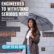 Repel Windproof Travel Umbrella, Auto Open Close Folding Umbrella Wind Tested to 100MPH