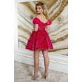 thumbnail image 6 of May Queen MQ2040 Juniors Womens Tulle Sheer Back Floral Appliqued Prom Dress, 6 of 10