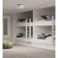 thumbnail image 4 of Progress Lighting Inspire Collection 1-Light LED Flush Mount in Brushed Nickel with Summer Linen Shade, 4 of 11