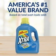 XTRA Plus OxiClean, Crystal Clean, 36 Loads Liquid Laundry Detergent, 56 Fl oz