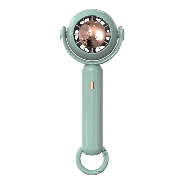 Ventilador portátil Wosthever ABS alimentado por reemplazo de mano colgante 3 engranajes refrigeración ajustables verde tipo 1