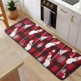 thumbnail image 5 of Red Christmas Snowman Pattern Kitchen Rug Mat,Kitchen Runner Rugs Non Skid Washable,Decorative Kitchen Floor Mats for Kitchen,Sink,Laundry,17"x47.2", 5 of 7