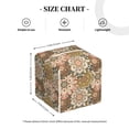 thumbnail image 4 of Tissue Mandala Box Cover Holder, Square by Xecao - Leather Decorative Organizer for Tabletop, Bathroom, Car, Office, 4 of 8