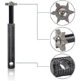 thumbnail image 1 of Afilador de ranuras con 6 cabezales, herramienta de reestriado y limpiador para palos de golf, compatible con todos los hierros, lanzamientos, arena, lob, 1 of 3