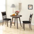thumbnail image 4 of Costway Upholstered Dining Chair Set of 2 Armless Chair with Padded Backrest & Seat, 4 of 8