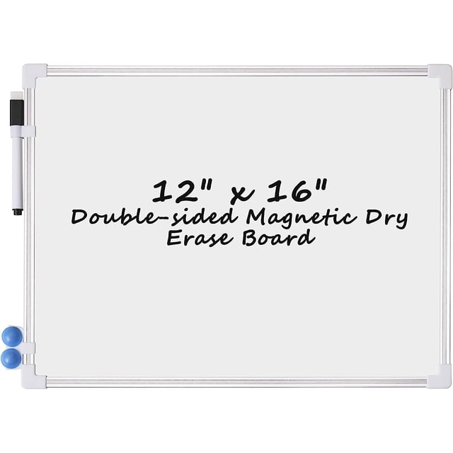 Magnetic Dry Erase Classroom Double Sided Personal Whiteboard for Students Teachers ETC