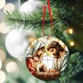 thumbnail image 1 of Adornos navideños, adornos para árboles de Navidad, decoración de belén, árbol de Navidad de madera, decoración para coche, regalos religiosos sagrados, belén, decoración navideña, regalos, colgante d, 1 of 9