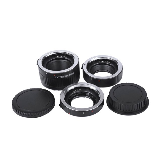 Tubo de extensión Macro DG-G Auto enfoque TTL AF extensión tubo anillo 12mm 20mm 36mm Set Metal montaje con tapas para cámara DSLR Canon EF EF-S 35mm lente Viltrox Tubo de extensión macro