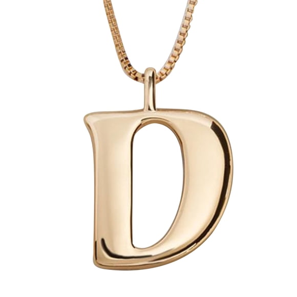 EGNMCR Necklaces & Pendants Men And Women Personality English Letters Alloy Pendant Necklace Pendant necklace