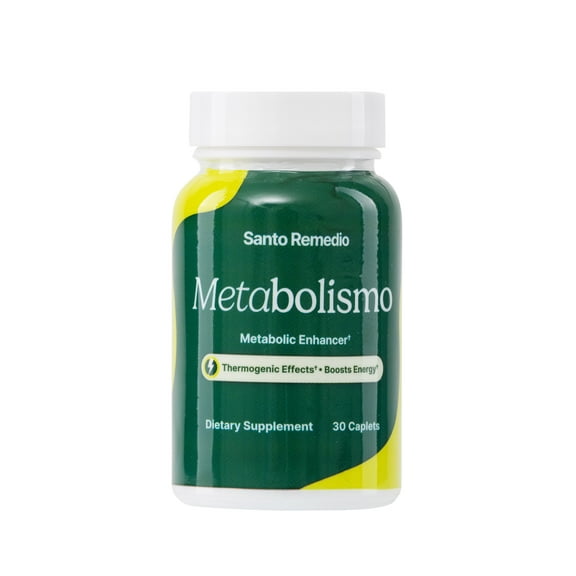 Santo Remedio Metabolism Green Tea Blend with Calcium Supplement, 30 Caplets