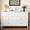 White, variant on May in Color Fluted 6 Drawer Dresser, Wide Modern Chest of Drawers, Large Wood Storage Cabinet Organizer for Bedroom, Living Room, Hallway, Entryway, Beige