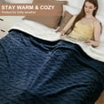 thumbnail image 6 of TROPOW Electric Blanket Full Size-Thick Tufted Sherpa Heated Blanket Full Size with 10 Heat Levels and 10 Time Settings,ETL Certified Machine Washable Fast Heating Blanket Full 72"×84",Navy Blue, 6 of 9