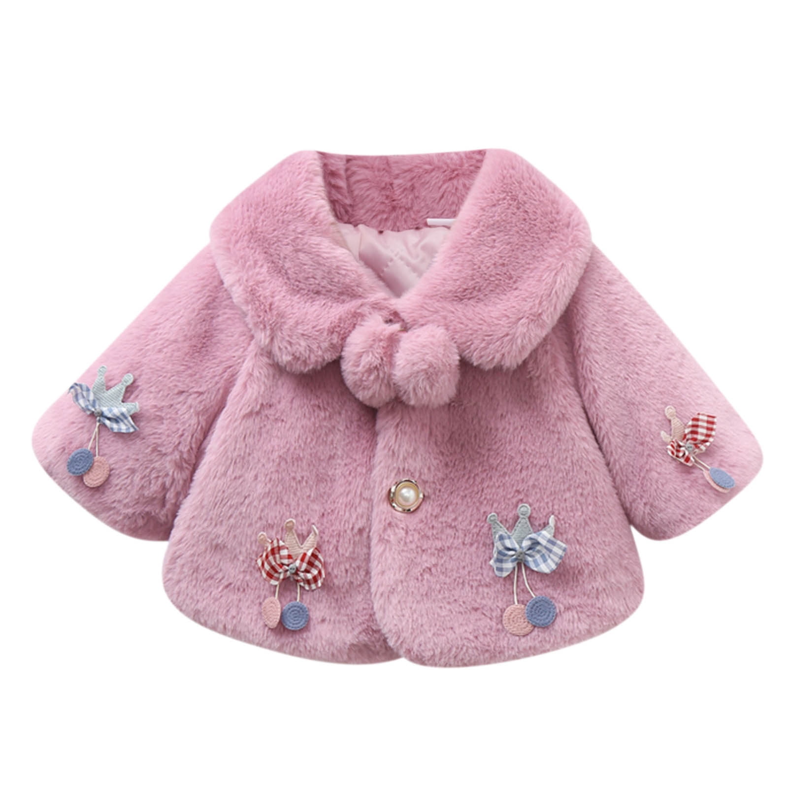 Baby Girl Winter Outfits Solid Color Cute Warm Winter Toddler Hooded ...