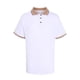 thumbnail image 1 of Playeras Elvqul para Caballero Blanco Mayor sin Estampado Manga Corta Solapa Abotonada, 1 of 5