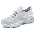 thumbnail image 3 of Sneakers for Women Work Tennis Shoes Fashion Soft Lightweight Mesh Breathable Non Slip Lace-UP Walking Shopping Shoes, 3 of 9