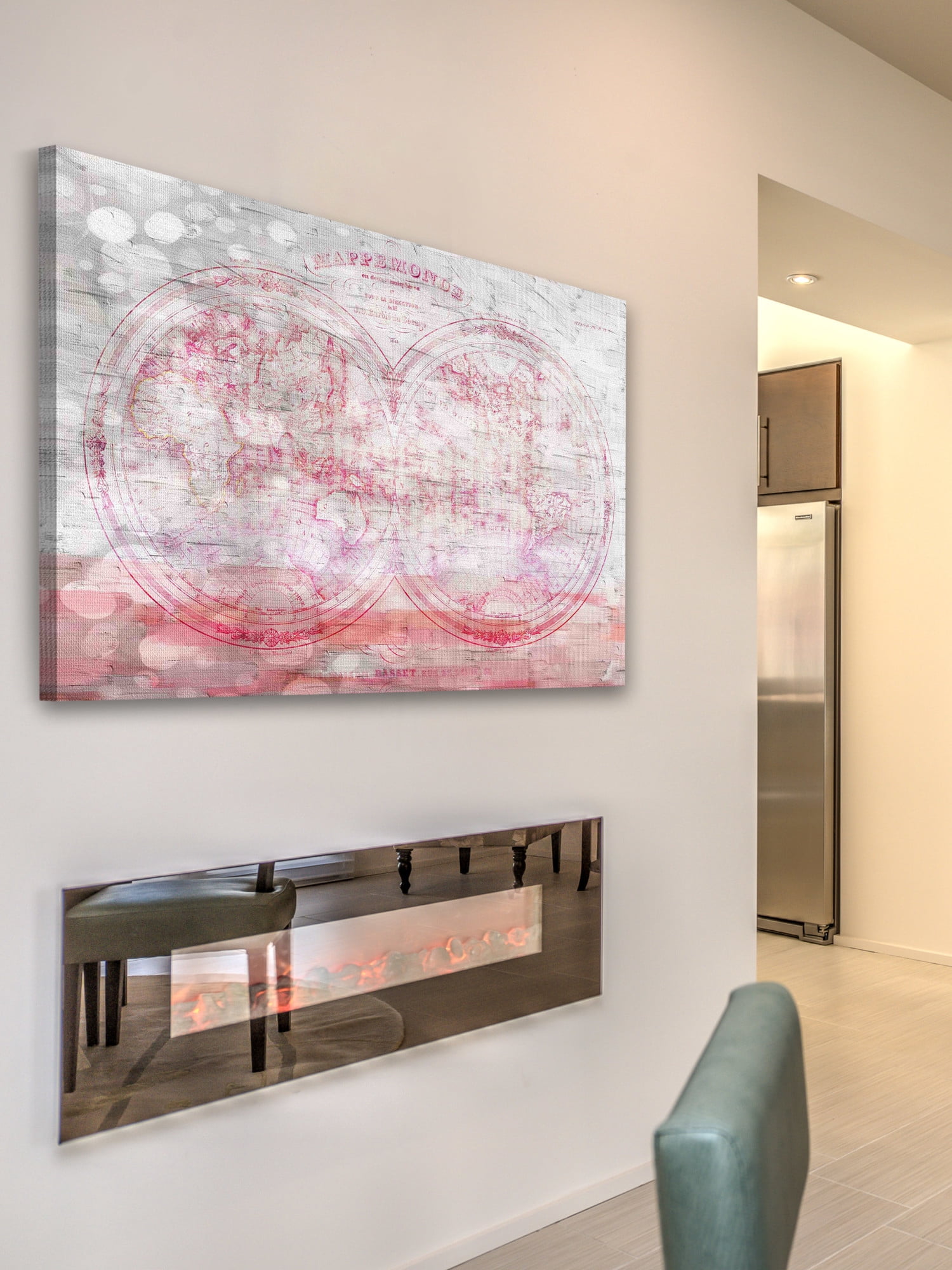 Parvez Michel Inc Parvez Taj - Flash of Pink Print on Canvas - Multi-color