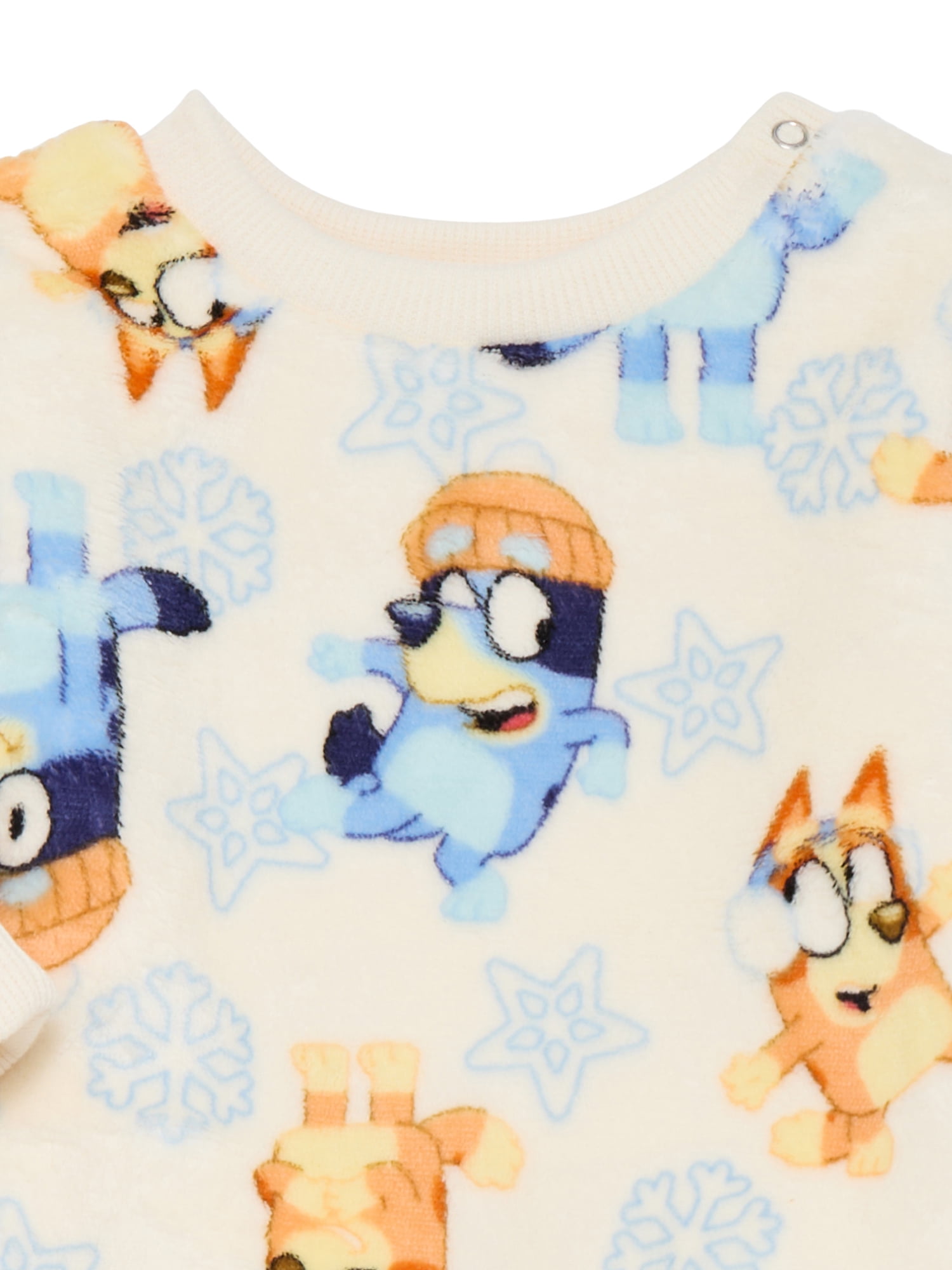 Bluey Unisex Toddler Plush Print Sweatshirt and Pants Set, 2-Piece, Sizes 12M-5T