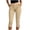 Khaki, variant on Women's High Rise Polka Dots Capri Pants Button Front Stretch Skinny Pants with Side Pockets & Hem Slit, Casual Summer Going Out Trousers