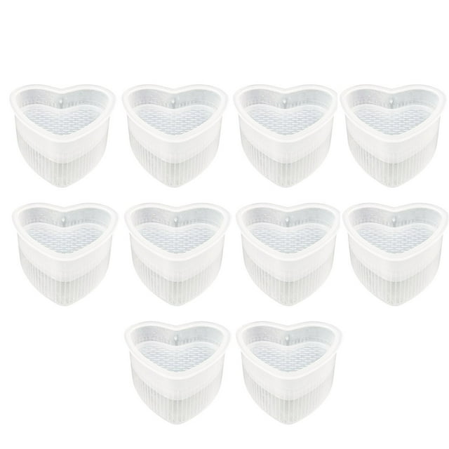 yingyy 1/2/3/5 10 Pieces Bento Rice Ball Mold Cute Shaped Mould DIY Decorating Molds Kitchen Tool Accessory Restaurant Bakery Heart Shape 1 Pc