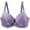 Purple, variant on fatyb Wireless Bras for Women Plus Size Full Coverage Bras Womens Comfortable Everyday Bras with Lace