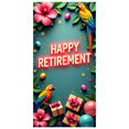 thumbnail image 1 of Happy Retirement Foil Balloon Banner Colorful Background Party Decorations Retirement Party Photography Props Backdrop Celebration Supplies, 1 of 4