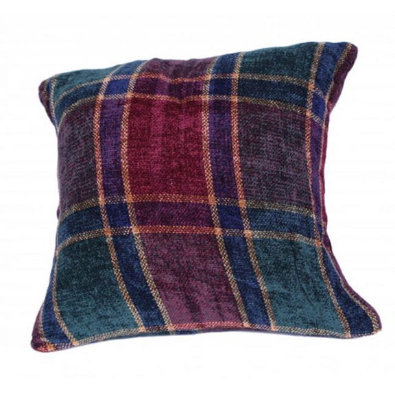 18 x 18 in. Chenille Cushion, Festive Jewel