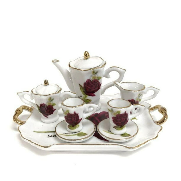 Red Roses Tea Set