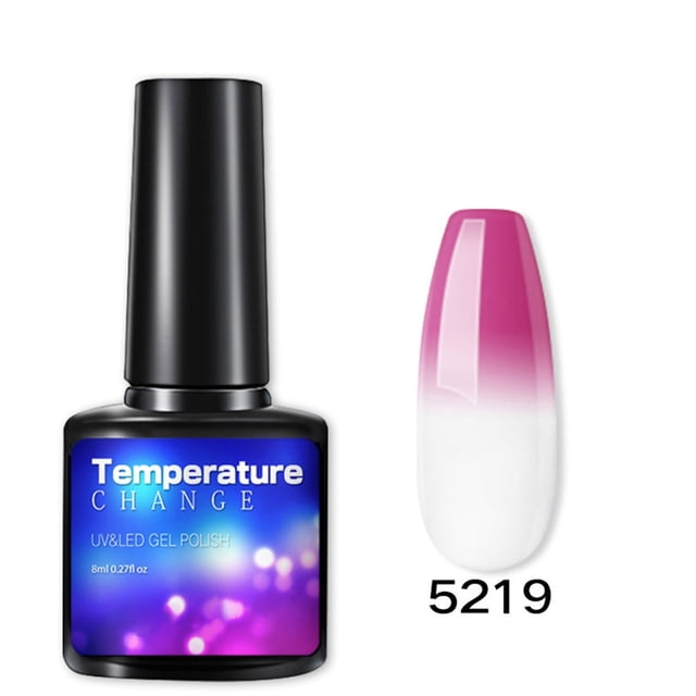 Gel de uñas transparente para esculpir uñas, para manicura, cambio de temperatura, fototerapia, herramienta de pegamento para esmalte de uñas, 8 ml