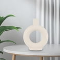 thumbnail image 1 of Circle Vase, Ceramic Modern Vase Decorative  For Desktop For Living Room, 1 of 8