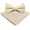 Beige, variant on Classic Bow Tie & Pocket Square