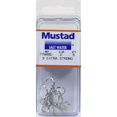 UPC: 0023534110762 | Mustad 3x Strong Treble Hook (Durasteel) – Size: #10 25pc