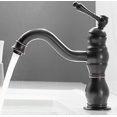 thumbnail image 2 of robinet De Lavabo Robinet De Salle De Bain Rtro Chaud Et Froid En Cuivre, Noir, Surlev, 2 of 5