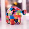 thumbnail image 3 of Figura de Elmer The Elephant de Anime Kawaii, muñeco de peluche de dibujos animados, elefante a cuadros, Emma, juguetes de peluche, decoración de habitación, regalo de cumpleaños para niños, 3 of 5