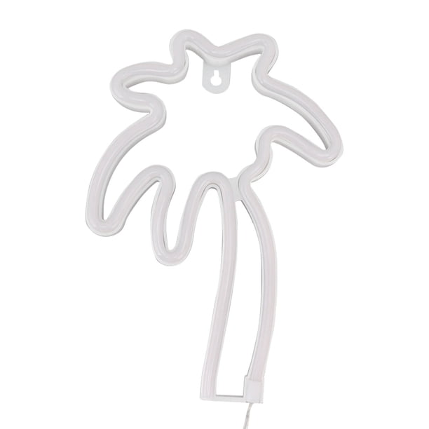 Lámpara Decorativa De Pared, Letrero De Neón LED Alimentado Por USB, Placa Trasera De ABS, Orificio Para Colgar, Tira De PVC Flexible, árbol De Para Fiesta