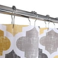 thumbnail image 2 of Yiwa Shower Curtain 72x78 Moroccan Trellis Shower Curtain Geometric Quatrefoil Pattern Fabric Bathroom Decorative Shower Curtain Ginger/Grey, 2 of 7