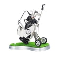 thumbnail image 2 of Mini golf soporte para bolígrafos escritorio de golf juguete estantería contenedor de exhibición reloj diseño decoración de escritorio compañero de negro, 2 of 8