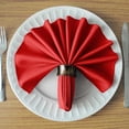 thumbnail image 3 of Tablelinensforless Juego De 6 Servilletas De Tela De Poliéster De 17 "X 17" (Rojo Festivo) | Fácil Cuidado Acabado Sin Necesidad De Planchado Retención Superior Del Color Lavable A Máquina, 3 of 5