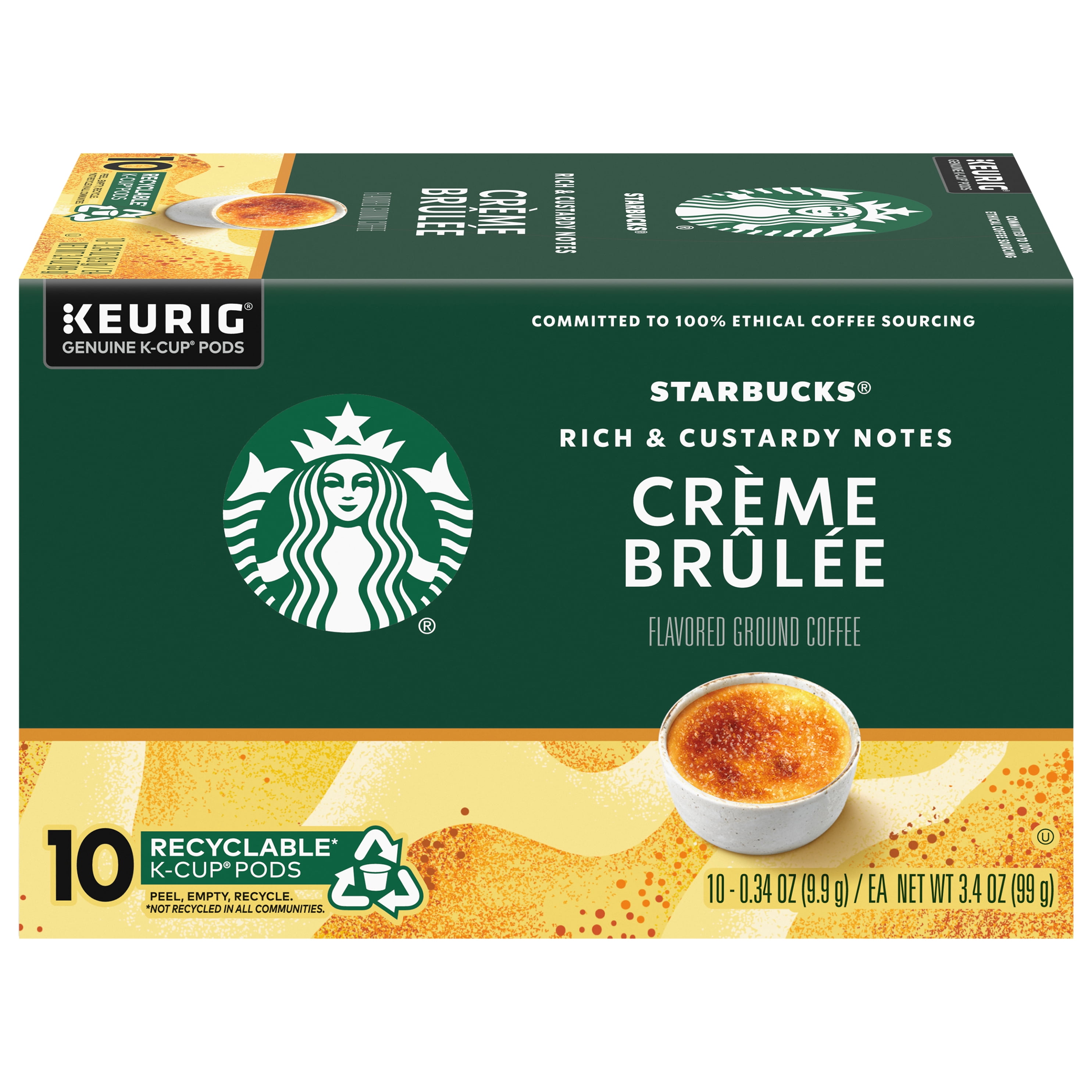 Starbucks® Crème Brulée Flavored Coffee K-Cup Pods 10 ct Box