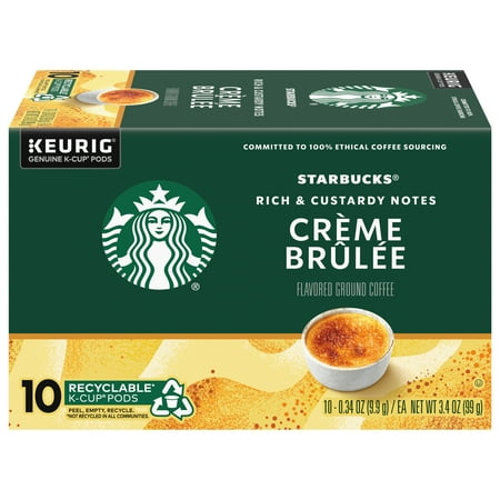 Starbucks® Crème Brulée Flavored Coffee K-Cup Pods 10 ct Box