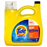 سائل منظف الغسيل Tide Simply، Oxi Boost + Ultra Stain Release، رائحة نسيم منعشة، 137 أونصة، 96 حمولة