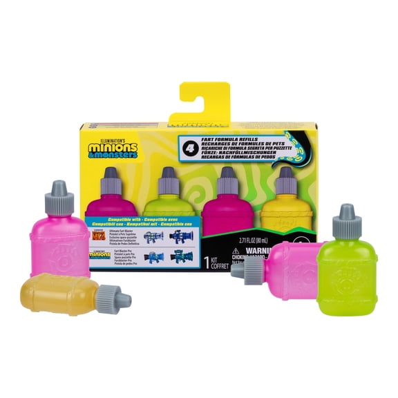 Recargas de fórmula de pedos Minions x4 para Fart Blaster