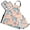 Cartoon Dolphins and Daisy Flower, variant on Mustache 5 Pcs Kitchen Set Heat Resistant Oven Mitts and Non-Slip Pot Holders with Adjustable Cooking Apron