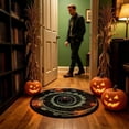 thumbnail image 3 of Halloween Round Rug 3D Optical Illusion Floor Mat Non- Witch Spider Vortex Hole Printed Doormat For Entryway Halloween Party Indoor Home Decor, 3 of 3