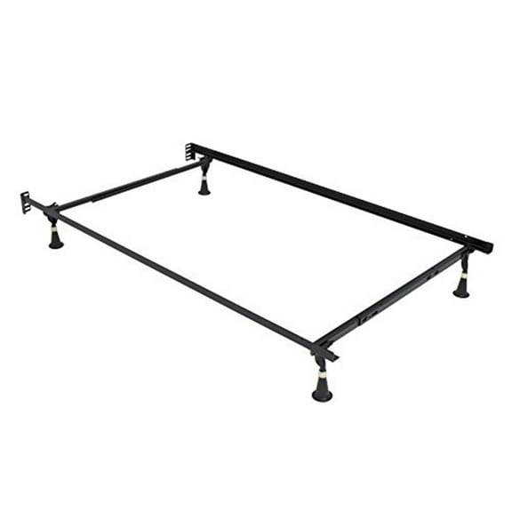 Hollywood Bed Frames Beautyrest Classic Bed Frame - Heavy Duty Rail Steel - Black Finish