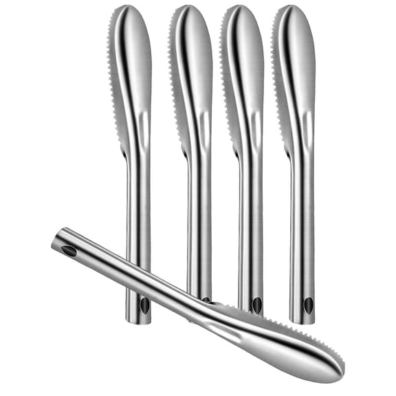 SEWCHICS 2-Pack Stainless Steel Fish Descalers for Skin Cleaning Kitchen Tool Set