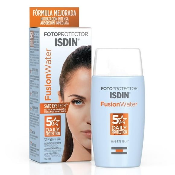 Fotoprotector facial Isdin Fusion Water FPS 50 hidratación intensa 50ml