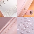 thumbnail image 2 of 16,5 x 11,5 x 5,5 cm Joyeros Organizador de joyas de viaje para mujeres y niñas Estuche pequeño para guardar joyas para anillos, pendientes, collares, pulseras, 2 of 5