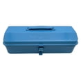 thumbnail image 1 of Eigraketly Caja de almacenamiento de chapa de acero duradera e impermeable organizada con estilo para herramientas de bricolaje, artesanía Herramientas y ferretería Azul 370*160*120, 1 of 6