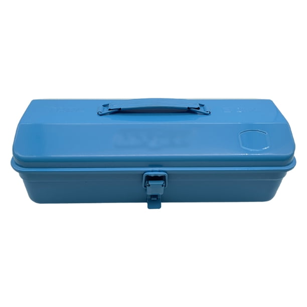 Riwesomey Herramientas Caja de acero de hoja de estructura portátil y fuerte práctica para piezas de repuesto Amplia aplicación Artesanía Herramientas y ferretería Azul 370*160*120