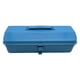 thumbnail image 1 of Riwesomey Herramientas Caja de acero de hoja de estructura portátil y fuerte práctica para piezas de repuesto Amplia aplicación Artesanía Herramientas y ferretería Azul 370*160*120, 1 of 6